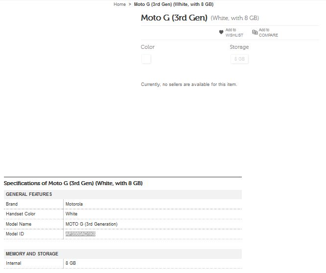 Moto G trzeciej generacji przyłapany w sklepie internetowym. Zapowiada się bardzo obiecująco 3