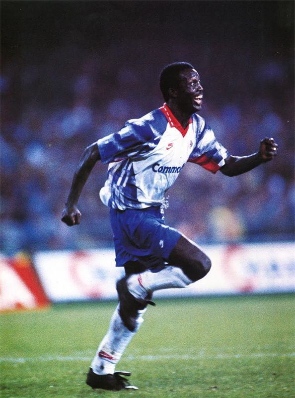 George Weah w 1992 roku fot. domena publiczna