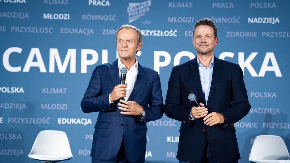 Donald Tusk i Rafał Trzaskowski