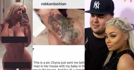 Kardashianki są WŚCIEKŁE na Roba za upublicznienie nagich zdjęć Blac Chyny. "Krzywdzisz swoje dziecko!"