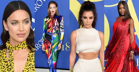 Modelki i celebrytki bawią się na gali CFDA: Irina Shayk, Kim Kardashian, Naomi Campbell, Kaia Gerber... (DUŻO ZDJĘĆ)