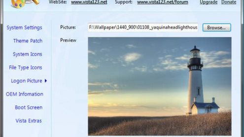 Vista Visual Master pomoże zarządzać interfejsem Visty 1