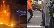 Płonące posterunki i nazistowskie hasła. Kolejne zamieszki w Anglii