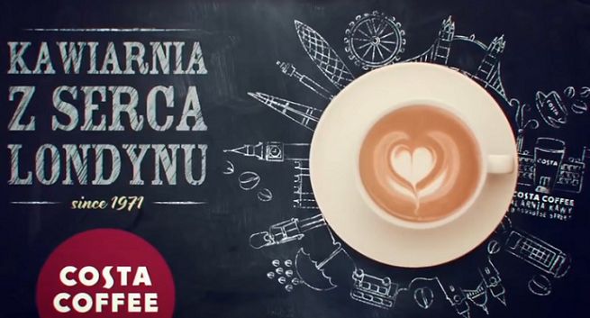 „Kawiarnia z serca Londynu” w reklamach Costa Coffee (wideo)