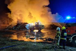 Pożar wysypiska w Bełżycach. "Ogień się nie rozprzestrzenia"