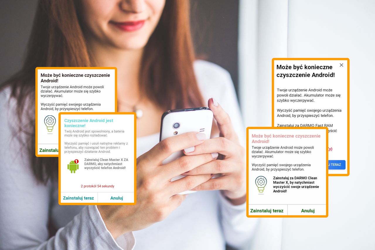 "Android wymaga czyszczenia". To nie jest prawdziwy komunikat