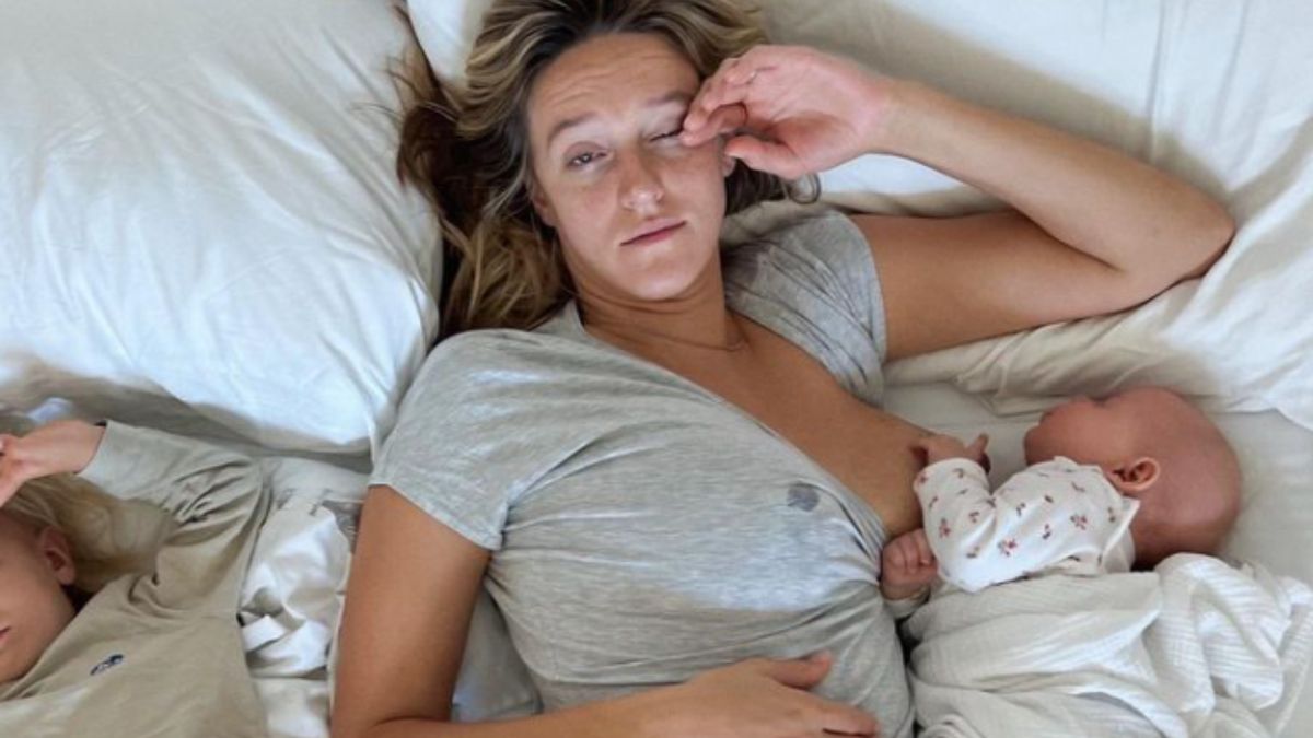 Aleksandra Żebrowska z dziećmi