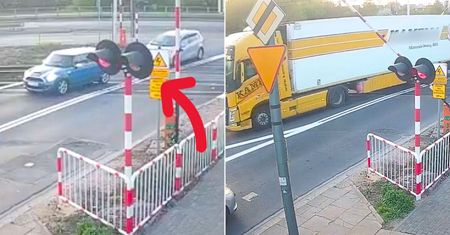 Brawura kierowców na przejeździe w Warszawie. "Brakuje nam już słów"