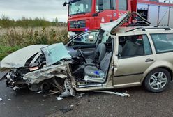 Poważny wypadek pod Puckiem. Na miejscu lądował śmigłowiec LPR.