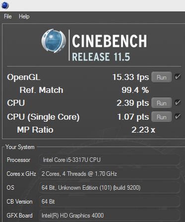 CineBench R11.5 64-bit