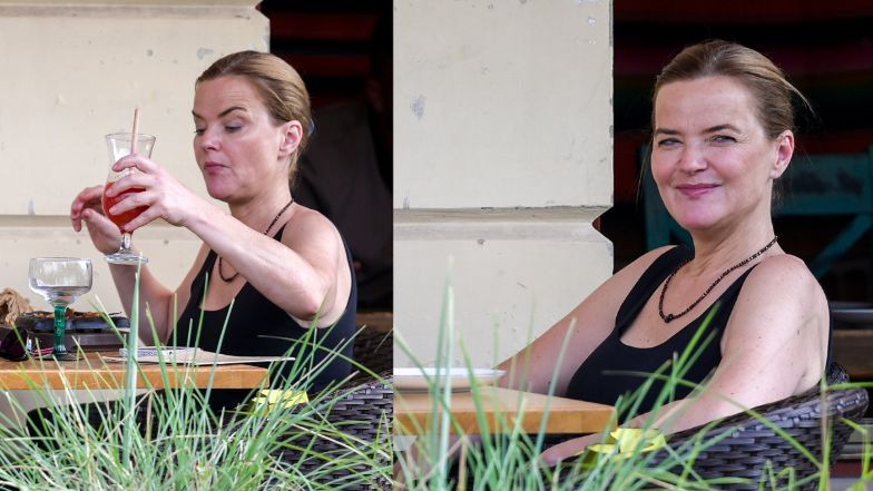 Monika Richardson z córką na mieście