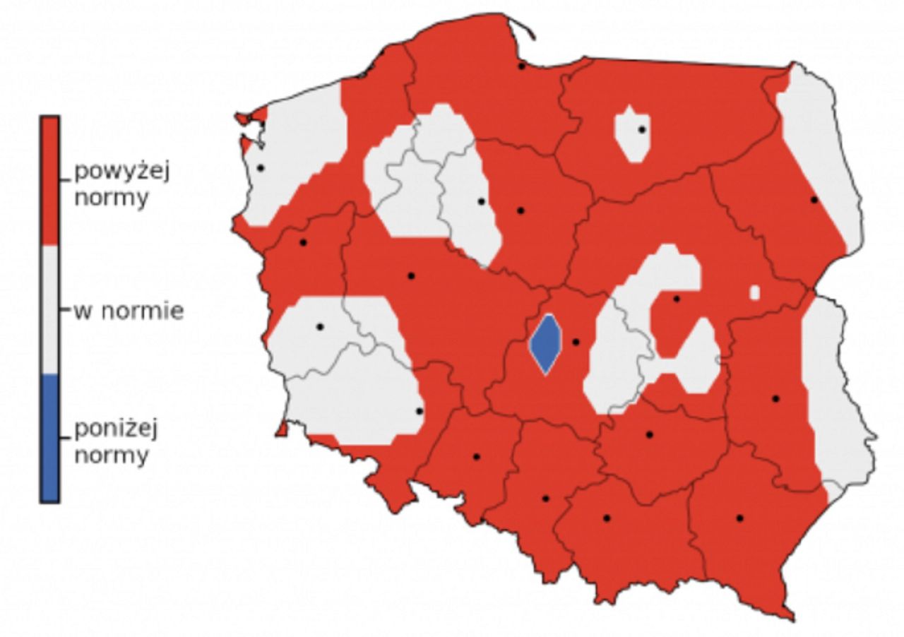 Jesień i Zima z temperaturami "powyżej normy". IMGW prezentuje symulację