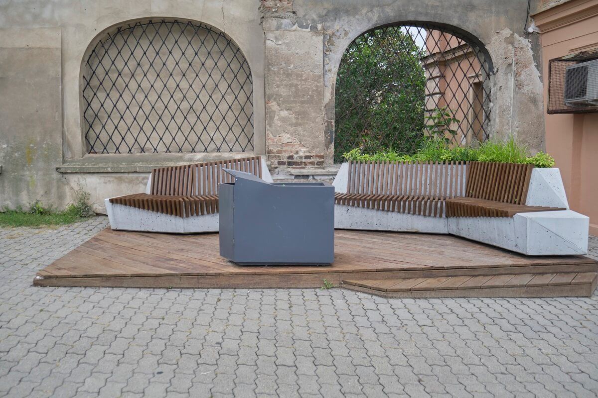 Parklet przy ul. Świętoduskiej