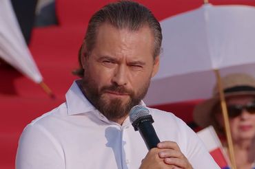Krzysztof Stanowski podczas debaty o Karolu Nawrockim