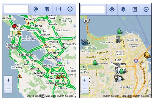 Google aktualizuje Google Maps dla mobilnych przeglądarek 1