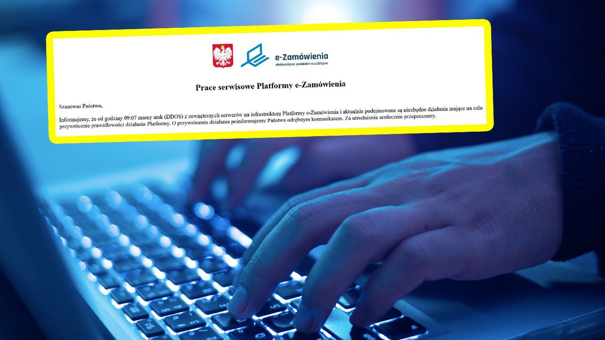 W poniedziałek doszło do ataku hakerskiego na rządowy serwis zamówień publicznych