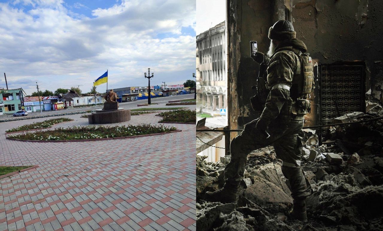 Wojna w Ukrainie. Ważna zdobycz Ukrainy. Zawisła ukraińska flaga [RELACJA NA ŻYWO]