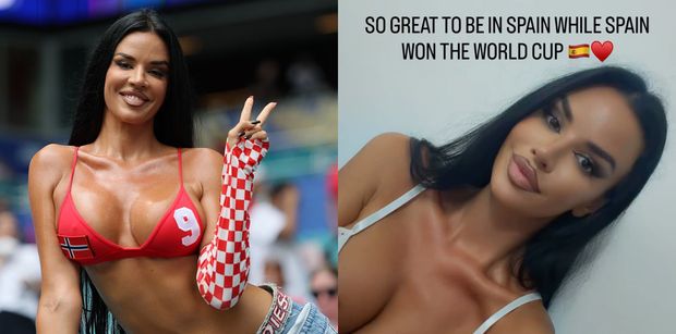 "Miss mundialu" OLAŁA FINAŁ, lecz i tak dała o sobie znać. Zameldowała się w kraju zwycięzców turnieju (ZDJĘCIA)