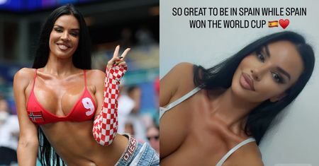 "Miss mundialu" OLAŁA FINAŁ, lecz i tak dała o sobie znać. Zameldowała się w kraju zwycięzców turnieju (ZDJĘCIA)