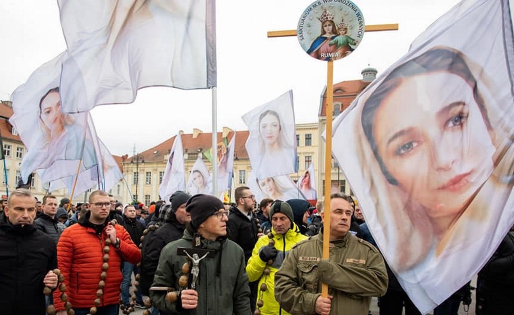 Wojownicy Maryi wyszli na ulice Bydgoszczy. Ludzie w szoku