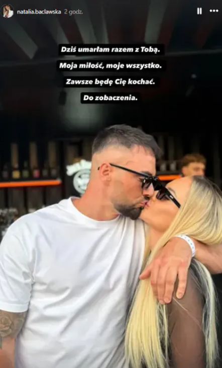 Łukasz Litewka z partnerką 