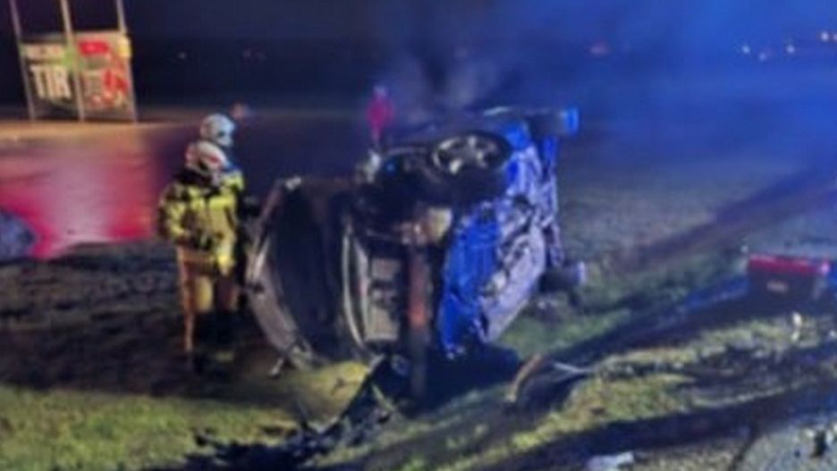 Wypadek na DK9 w Łoniowie