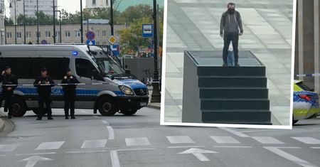 Groził wysadzeniem się na pomniku smoleńskim. Paraliż w centrum Warszawy