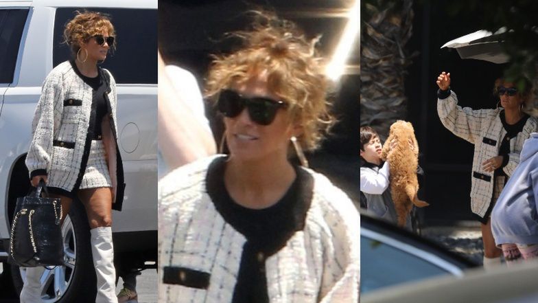 Jennifer Lopez zabiera psa do odrzutowca