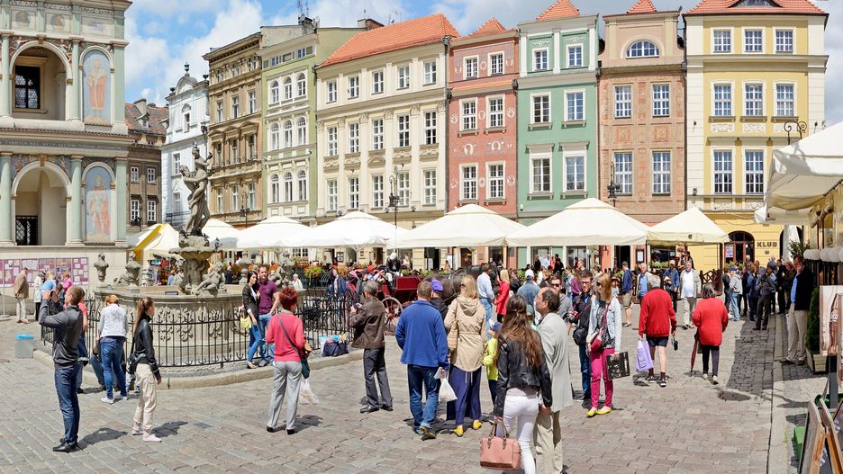 Poznański Stary Rynek zachwyca turystów 