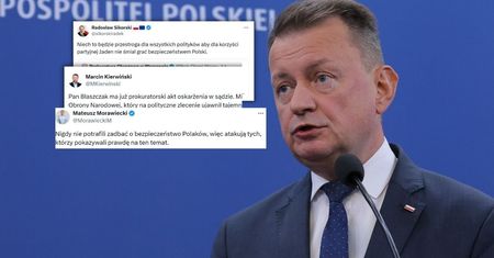 Akt oskarżenia ws. Błaszczaka. Fala komentarzy w sieci