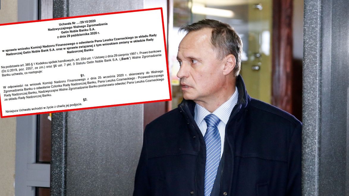 Leszek Czarnecki może stracić funkcję przewodniczącego rad nadzorczych swoich banków.