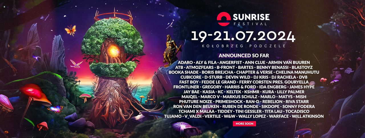 Lineup Sunrise Festival 2024