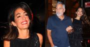 George i Amal Clooney w szampańskich nastrojach wychodzą z włoskiej restauracji w Nowym Jorku (ZDJĘCIA)