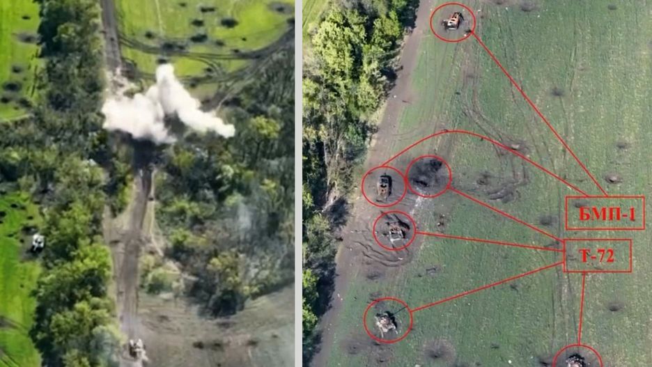 Udany atak Ukraińców na rosyjską kolumnę