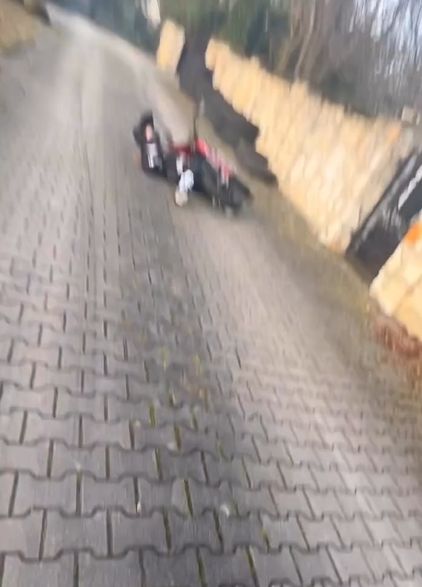 Ewelina Lisowska miała wypadek na motorze