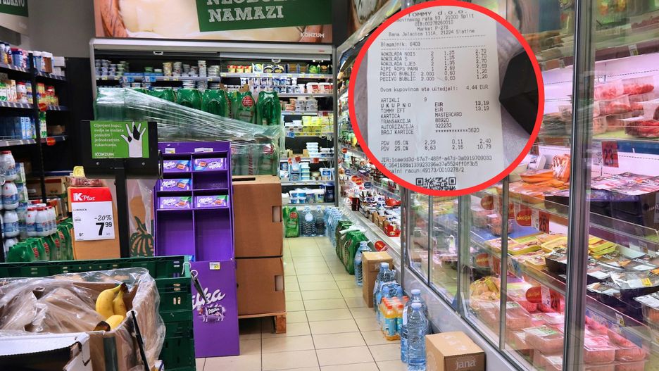 Turyści z Polski podzielili się paragonem z zakupów w jednym z chorwackich sklepów