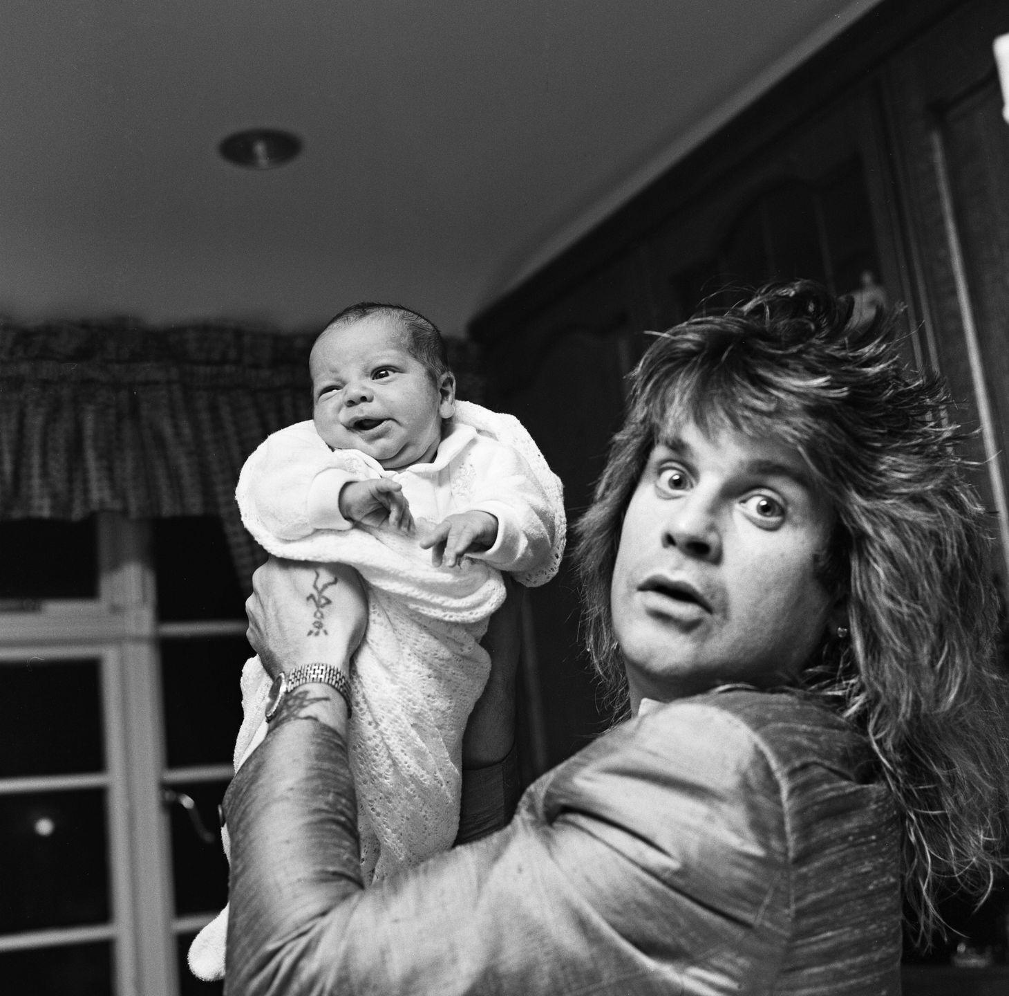 Ozzy Osbourne i syn Jack w 1985
