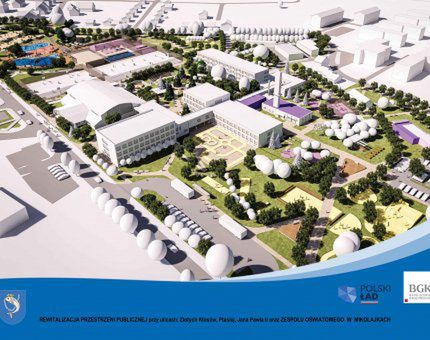 Projekt terenu rekreacyjnego w Mikołajkach