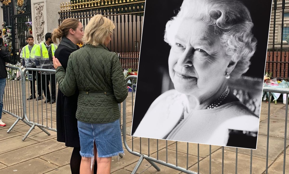 Nie żyje królowa Elżbieta II. Brytyjczycy od rana zbierają się pod Pałacem Buckingham, ale też w innych miejscach, by opłakiwać 