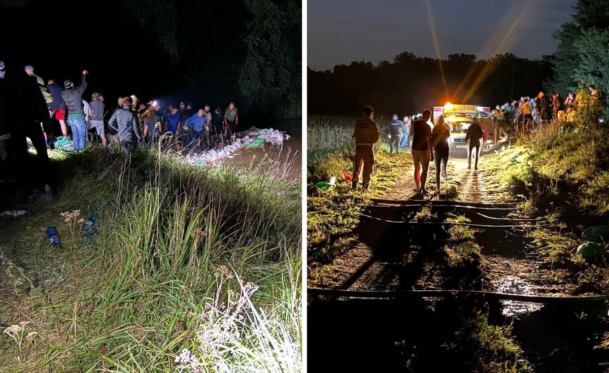 powódź, lokalne, rzeka Nocna walka o wał na Bystrzycy. Wielka determinacja mieszkańców