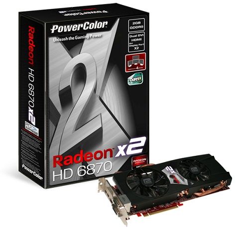 karta graficzna PowerColor Radeon HD 6870 X2 pudełko