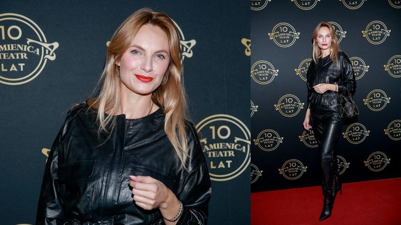 Aktorzy i celebryci na pozują na premierze spektaklu 