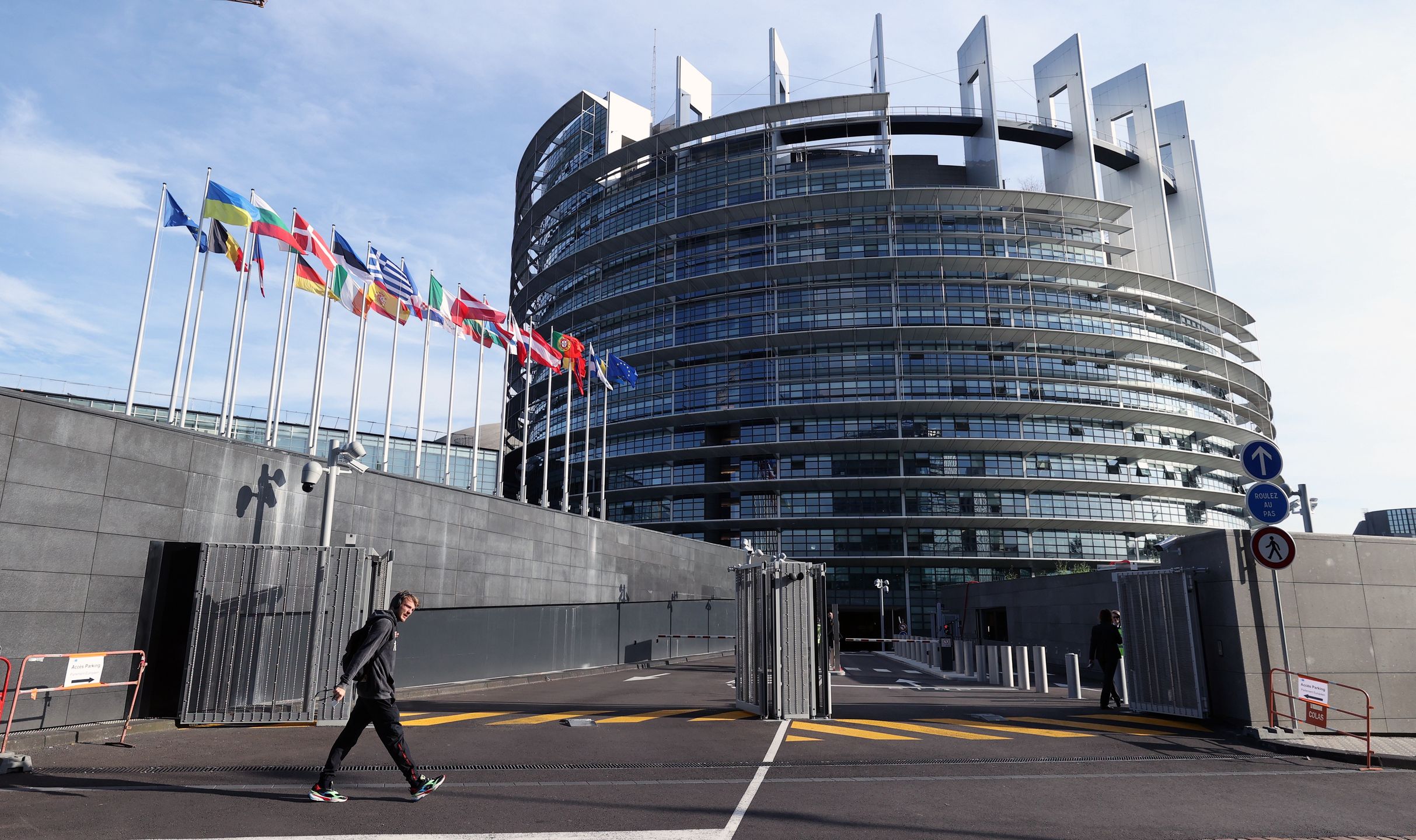 France: The monthly transfer of the European Parliament to Strasbourg is criticized
BRUSSELS, BELGIUM - OCTOBER 17: A view from the European Parliament (EP) as criticisms are occurred about the European Parliament's (EP) decision to convene its monthly plenary meetings in Strasbourg rather than Brussels is especially vocal given the current energy crisis in Brussels, Belgium on October 17, 2022. The European Parliament (EP), one of the EU's legislative bodies, holds its 12 annual sessions in Brussels in accordance with pacts made with the EU. Every month for sessions, the 705 members of the European Parliament (EP), hundreds of parliamentary staff, deputy deputies, journalists, and a sizable number of officials travel from Brussels to Strasbourg. (Photo by Dursun Aydemir/Anadolu Agency via Getty Images)
Anadolu Agency
parliament, parliamentary staff