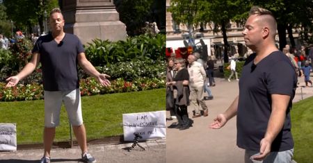Chory na HIV prosił ludzi, żeby go dotknęli... Zobaczcie, jak zareagowali!