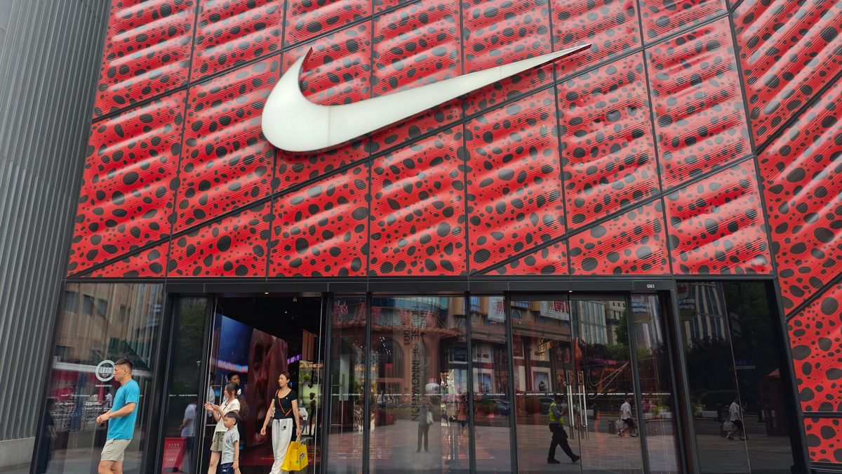 SHANGHAI, CHINA - AUGUST 27, 2024 - A Nike flagship store in Shanghai, China, August 27, 2024. (Photo credit should read CFOTO/Future Publishing via Getty Images)