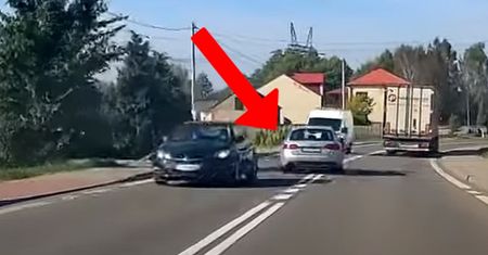 "Chłop w szoku był". Nagranie z drogi wojewódzkiej nr 764