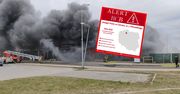 Alert RCB po pożarze. "Zamknij okna i drzwi"