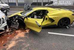 Jechał pod prąd trasą S8. Uderzył w trzy samochody