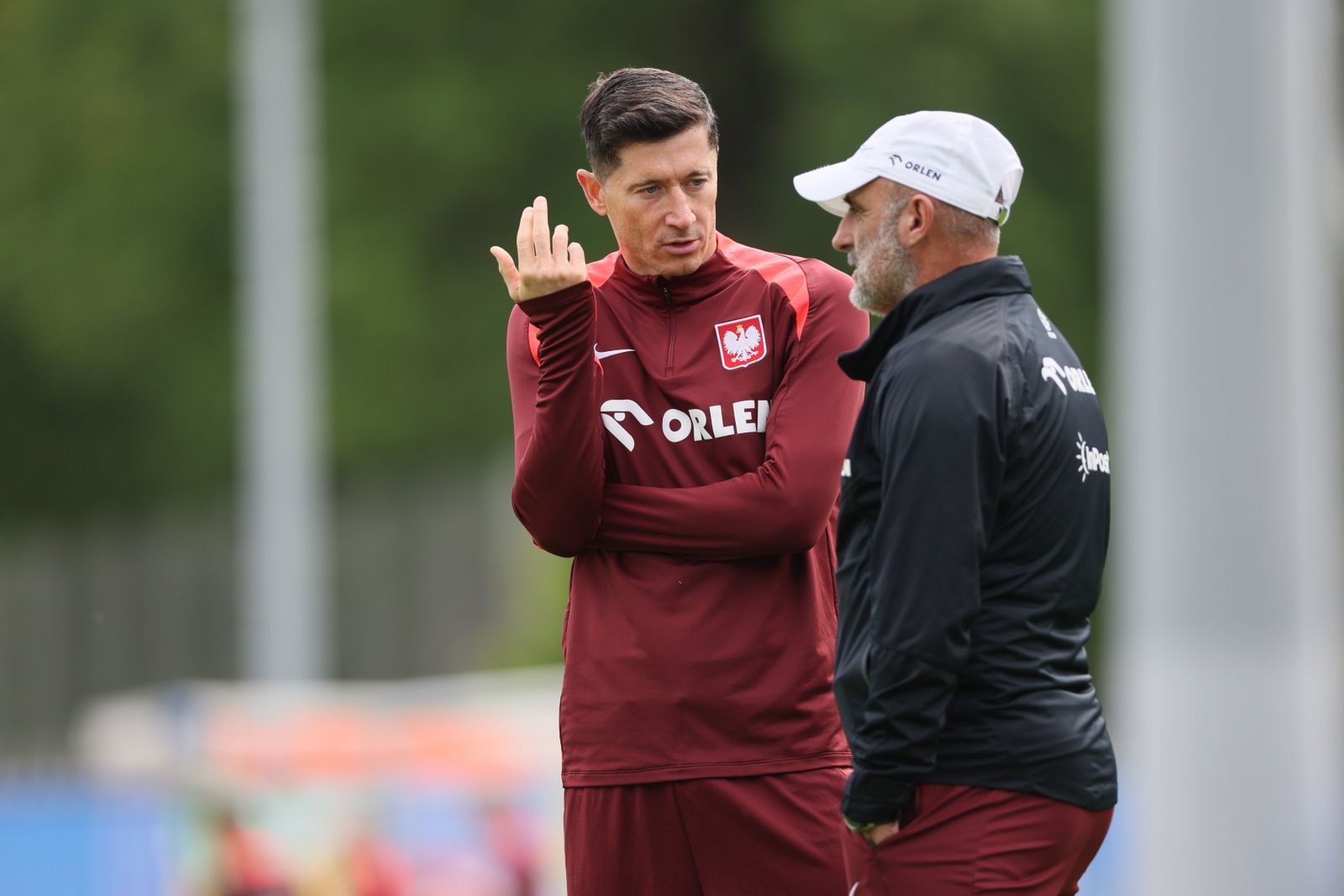 Robert Lewandowski i Michał Probierz