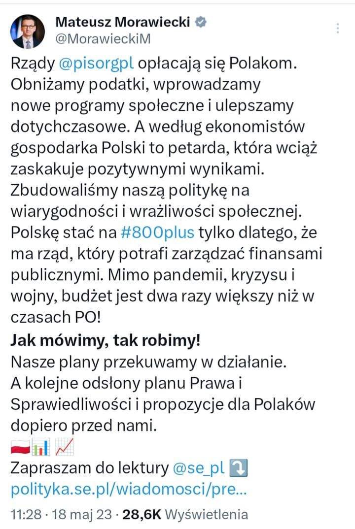 Premier przekonuje, że uszczelnienie luki VAT wystarczy by pokryć wszystkie obietnice wyborcze PiS. 